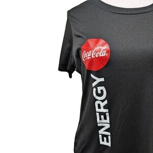 Coca Cola Energy Black Athletic T Shirt Women's Size Medium Sport Tek